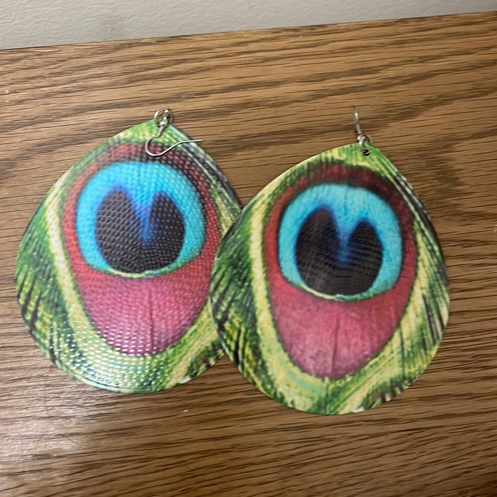 Peach earrings
